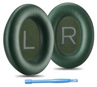 AHG QuietComfort - Cuscinetti auricolari di ricambio compatibili con cuffie Bose QuietComfort (2023), QC45 QCSE QC35 QC35 II con cancellazione del rumore (verde cipresso), extra spessi, comfort e