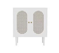 AHGFTYRDT Comodino da interno quadrato, nero, comodino a due ante, armadietto, tavolino da caffè, piccolo spazio per divano, camera da letto, armadietto, camera da letto, comodino (B)