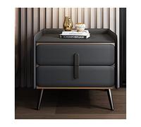 AHGFTYRDT Comodino nordico semplice in metallo, comodino con doppio cassetto per armadietto, camera da letto, comodino creativo per soggiorno, TV, camera da letto, comodino (K2)