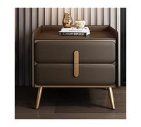 AHGFTYRDT Comodino nordico, semplice, in metallo, con doppio cassetto, armadio, camera da letto, comodino creativo per soggiorno, TV, camera da letto, comodino (I)