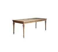 AHGFTYRDT Tavolo Cucina Tavolo da Pranzo in Legno massello for Grande terrazza, Stile Wabi-sabi, retrò, Villa Tavolo da Pranzo(200cm)