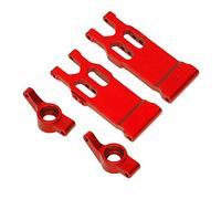 Ahgsup Braccio Oscillante Posteriore RC Supporto per Assale Posteriore Lega di Alluminio Resistente per Fuoristrada HBX 1/18 Riduce le Vibrazioni e Garantisce stabilità (Rosso)