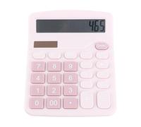 Ahgsup Calcolatrice da Tavolo Solare a 12 Cifre Efficiente per Ufficio e Studenti, Calcolatrice Portatile in Plastica per Calcoli Rapidi, 4,72 X 5,91 Pollici