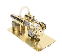 Ahgsup Kit Modello Motore Stirling con Giocattolo Educativo a Luce LED per Oggetti di Scena per L'apprendimento della Fisica