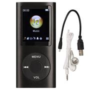 Ahgsup Lettore MP3 Schermo LCD da 1,8 Pollici Audio Lossless Portatile | Lettore Musicale, Lega di Alluminio, Cuffie Bluetooth, Scheda TF da 64 GB Richiesta, Utilizzo 8 Ore, Formati FAT32 ExFAT