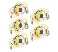 Ahgsup Luce con Esca da Pesca a LED da 5 Pezzi con Design ABS Resistente Alla Corrosione per la Pesca in Acqua Salata e D'acqua Dolce (Illuminazione bianca)