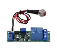 Ahgsup Modulo relè Temporizzato 12V Modulo relè Ritardato Interruttore Orario Regolabile da 1 a 10 Secondi Pulsante di Attivazione 10A Protezione Ingresso Inverso per PLC