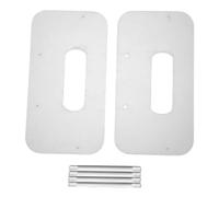 Ahgsup Organizer Portapiatti in Carta Acrilica, Dispenser Salvaspazio per Piatti Rotondi e Quadrati da 7-12 Pollici, Piatti in Schiuma e Plastica, Design Trasparente per Riporre