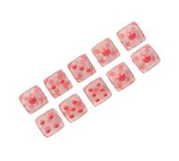 Ahgsup Set di Dadi da 20 Pezzi a 6 Facce Dadi con Angoli Arrotondati Trasparenti per Giochi da Tavolo e Insegnamento della Matematica, Plastica Resistente, ca. 0,6 X 0, X 0, Pollici (Trasparente con