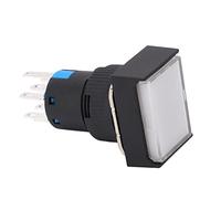 Ahgsup Set Interruttori a Pulsante con Indicatore Luminoso 25 Pezzi | Materiale ABS, corrente di lavoro 5A, design compatto, facilità di installazione, applicazioni industriali