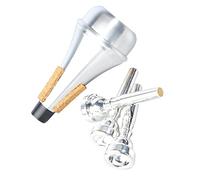 Ahgsup Set Sordina per Bocchino per Tromba 3C 5C 7C Silenziatore Portatile Leggero per Pratica per Tutti i Livelli di Musicisti