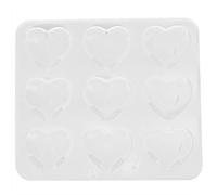 Ahgsup Stampo per Torta a Forma di Cuore, Design in Silicone a 9 Fori | Silicone alimentare, elevata resistenza al calore, facile da pulire, adatto alla cottura al forno, adatto al microonde