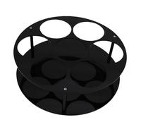 Ahgsup Supporto Organizer per Sciroppo di caffè in Acrilico, Portabottiglie Rotondo da Appoggio, può Contenere Fino a 7 Bottiglie, Base Robusta e Stabile, Scaffale Versatile per Vino,