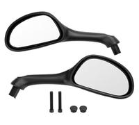 AHHQD Black 1pair of Rear View Mirrors Compatible with Gilera Runner 50 125 180 200 FXR SP VXR .D30