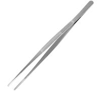 AHIER Pinzetta da cucina in acciaio inox, lunga 30,5 cm, con punte seghettate di precisione per cucinare Pincette per frutti di mare, pinzette da bar