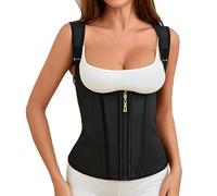 Ahigh Body Contenitivo Modellante Donna Post Parto Shapewear Corsetto Stringivita Vita, Snellente Guaina Contenitiva con Materiali Traspiranti & Reggiseno Regolabile per Comfort Giornaliero