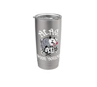 Ahimè, Povero Yorick Possum & Skull William Shakespeare Hamlet Bicchiere termico in acciaio inox doppia parete