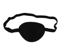 AHIOJEGX Benda Occhio Pirata 1 pezzo di benda sull'occhio del pirata EVA maschera for gli occhi neri copertura for singola for dei pirati giochi ruolo for feste