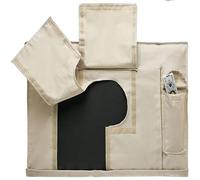 AHIOJEGX Custodia Protettiva TV Copertura TV Esterna Resistente alle intemperie e Antipolvere Beige Compatibilità TV 22 "- 65" Proteggi Schermo TV Copertura TV Esterna Patio Giardino(Beige,46-48)