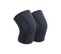 AHIOJEGX Ginocchiera 1 Paio di Ginocchiere for Squat da 7 mm, Supporto for Uomo, Donna, Palestra, Sport, Compressione, Protezione for Il Ginocchio for Sollevamento Pesi(Black,M)
