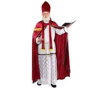 Ahititi Tuta da uomo di San Nicola - Set di alta qualità per costume di San Nicola con accessori per adulti - Outfit per Natale, carnevale e travestimento