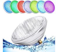 AHJ PAR56 - Illuminazione subacquea per piscina, 36 W, LED RGB, IP68, impermeabile, luce LED per piscina, con telecomando, 12 V AC/DC