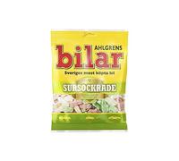 Ahlgrens Bilar Sursockrade - Ácidas Suaves Coches De Malvavisco Masticables (100g) (Paquete de 2)