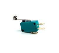 AHLOKI Limit Switch 5Pcs Micro Limit Switches 16A 250V 125V No+NC 6.3mm 3 Pins SPDT Micro Switch 28mm 52mm Arc Roller Lever Touch Switch Microswitch (Color : Kw7-2)
