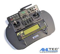 Ahltec Trasmettitore per Futaba FC-28 Vero Carbonio - Ribaltabile Tempio a