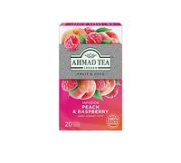 Ahmad Tea Infusione di pesca e lamponi | Tè per infusione - 20 bustine di tè