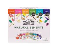 Ahmad Tea Natural Benefits, Selezione di Tè con sei Infusi alla Frutta e alle Erbe, Naturali e Gustosi