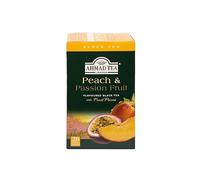 Ahmad Tea Peach & Passion Fruit Black Tea, 20-Count Boxes (Pack of 6)