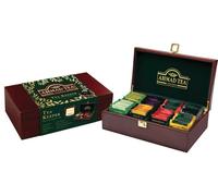 AHMAD TEA ,Scatola in legno,TEA KEEPER ,8 VARI TIPI TEAx10=80 t/b,Scadenza 2028