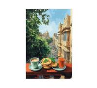 Ahmedabad Street View with Khaman Breakfast and Cutting Chai poster su tela, decorazione artistica da parete, decorazione per soggiorno e camera da letto, 20 x 30 cm