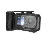 AHNHSKY Kit per riprese stradali per DJI Action 6, gabbia metallica in lega di alluminio con supporto per impugnatura della fotocamera e pulsante di scatto a altalena, accessori magnetici per attacco