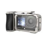 AHNHSKY Kit per riprese stradali per DJI Action 6, gabbia metallica in lega di alluminio con supporto per impugnatura della fotocamera e pulsante di scatto a altalena, accessori di fissaggio a sgancio