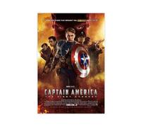 ahnld Poster del film Captain America The First Avenger su tela, decorazione per camera da letto, ufficio, camera da letto, regalo, 30 x 45 cm