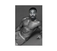 ahnld Poster su tela di Michael B. Jordan Unterwäsche, decorazione per camera da letto, ufficio, stanza, regalo, 30 x 45 cm