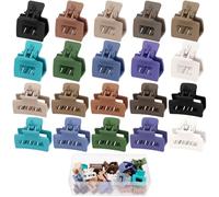 Ahoney 20 piccoli fermagli per capelli per donne e ragazze, mini fermagli per capelli opachi da 2,5 cm, per capelli sottili, spessi e medi, graziosi, a tenuta forte, con confezione regalo (multicolore