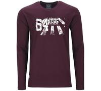 AHORN SPORTSWEAR Maglietta a maniche lunghe, 4 colori, OSG 64, bianco, 3XL-10XL, Bordeaux - Maroon Red, 5XL