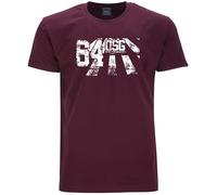 AHORN SPORTSWEAR T-shirt taglie forti OSG 64 bianco Maroon Red 3XL-10XL, Bordeaux - Maroon Red, 5XL