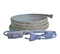 Ahorraluz - striscia LED 2835, da 220 V, 120 LED per metro, ad alta luminosità, con interruttore, Impermeabile, bianco freddo/neutro/caldo, striscia impermeabile IP67 10M Bianco neutro