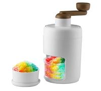 Ahosoutly Macchina per granite, macchina del ghiaccio rasata, macchina del cono della neve, creatore di margarita, Snowcone, Bingsu, Cocktail, Kakigori, Rasoio manuale del frantoio del ghiaccio per la