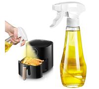 AHOUGER Novità Spruzzatore olio nero flacone spray, 200 ml, spruzzatore per olio da cucina, vetro spray olio per friggitrice ad aria calda…