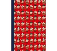 Ahoy! Pirate-Themed Lined Notebook: Red Pirate and Pirate Ship Journal for Boys with Skull and Crossbones