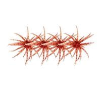 AHQCBWG Esca per ricci di mare, realistica esca da pesca con dadi fuzzy, esche per pesca alla spigola (4 pezzi, rosso, 6 cm)