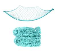 AHQiZFX Decorazione a rete da pesce, 100 x 200 cm, in stile mediterraneo, per la pesca, per la casa, il soggiorno, la fotografia, il bar, le feste, blu