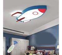 AHQX Plafoniera A LED per Camerette Plafoniere Razzo Lampadario Moderno Paralume Acrilico Luci Creative per Bambini Dimmerabili Telecomando Bambini Ragazzi Soggiorno Illuminazione Camera da Letto