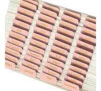 AHRLIC Tabs Bibbia per donne, forniture per diari biblici, stampa grande, 96 linguette laminate per vecchio e nuovo testamento, rosa con lettere in lamina d'oro, 3,9 x 3,2 cm, perfette per lo studio