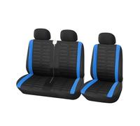 AHRPKAMERD Coprisedili Anteriori Per Furgone Per Transporter Universale Per Camion Con 2+1 Posti Auto Con Dettagli Per Tracce Di Pneumatici Protezione Seggiolino Auto Coprisedile 2+1(BLUE)